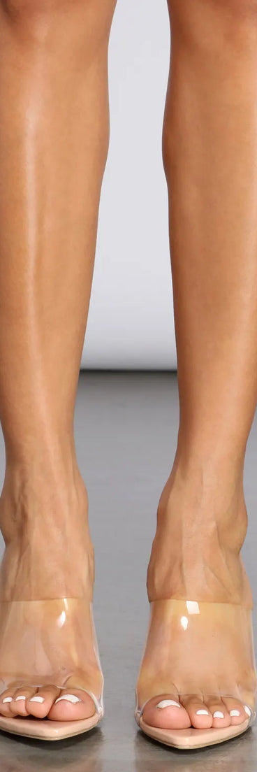 Sexy Chick Clear Mules