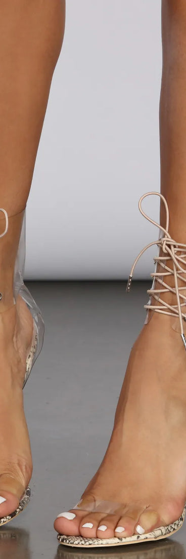 Maximum Sass Lace-Up Heels