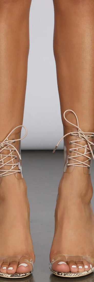 Maximum Sass Lace-Up Heels