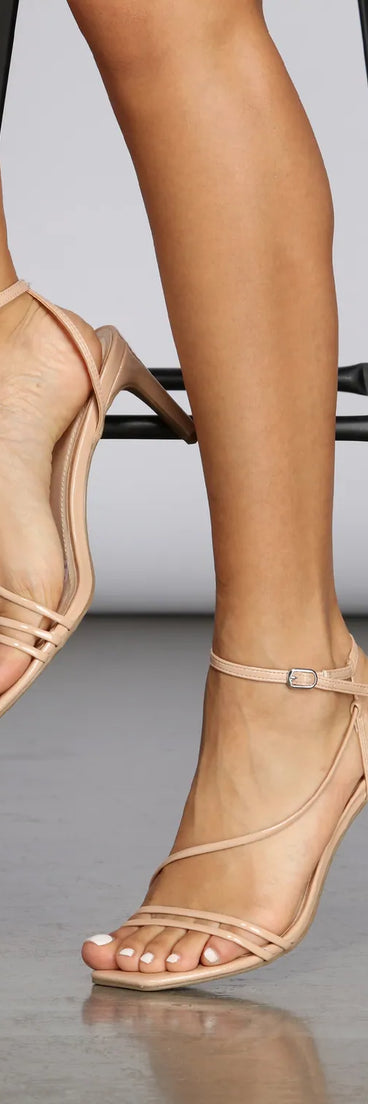 Stay Strappy Kitten Heels