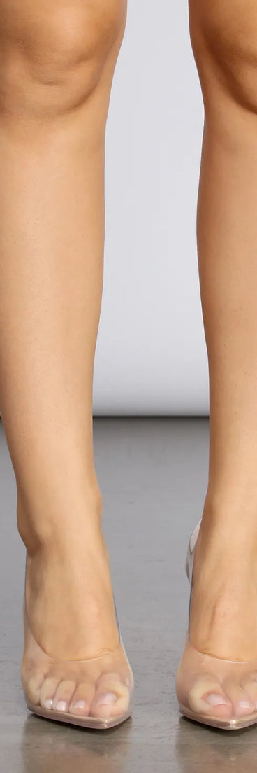 Clear And Chic PVC Pumps