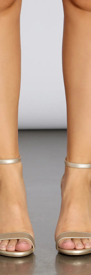 Chrome Cutie Block Heels