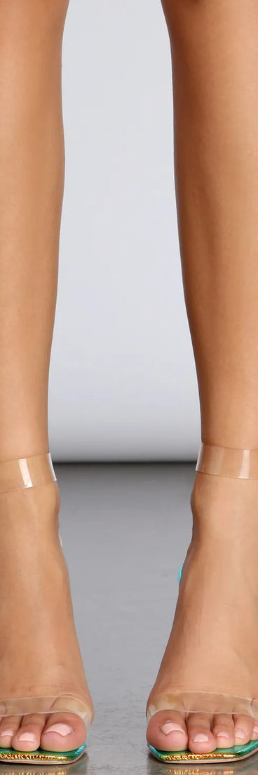 Time To Shine Lucite Heels