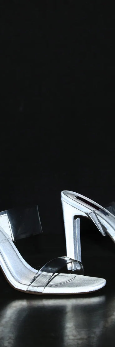 Slip On Reflective Mules