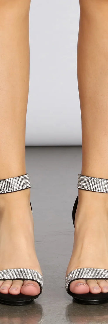 Live For The Shine Rhinestone Heels