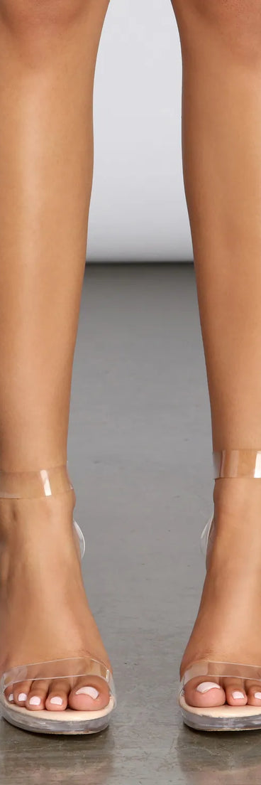 Mad Love Clear Platform Heels