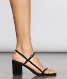Roll Out Strappy Square Toe Heels