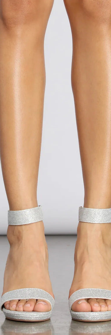 Clear Viewz Glitter Lucite Heels