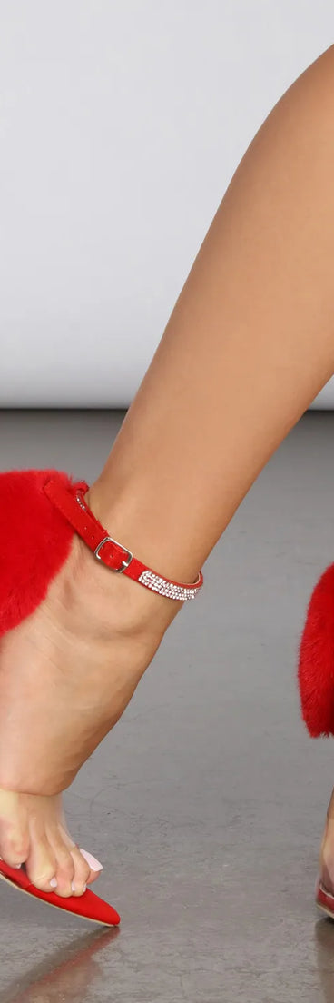 Executive Level Glam Fur Stiletto Heels