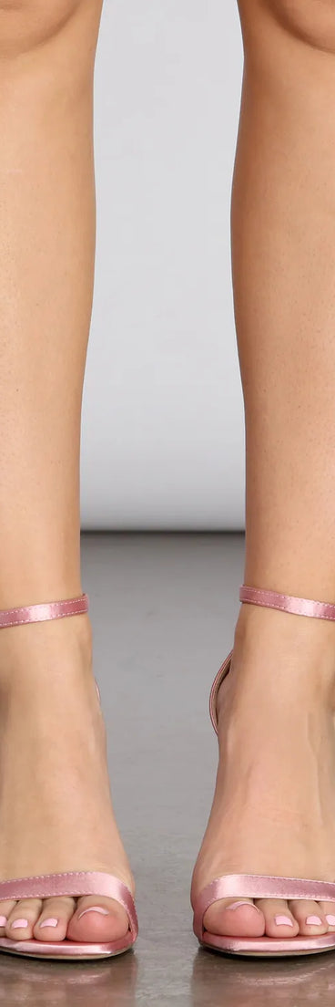 Living Lustrous Satin Block Heels