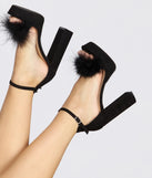 Marabou's Most Wanted Fur Platform Heels