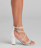 Sway With Me White Rhinestone Heels