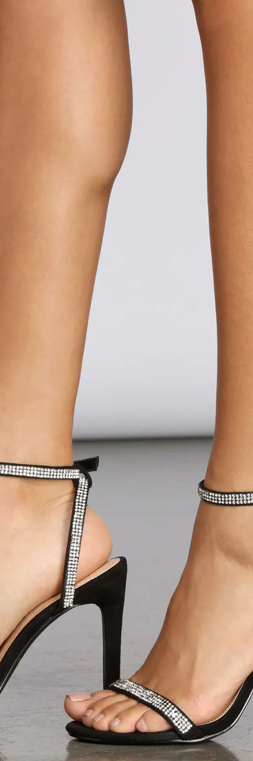 Steppin' Out Stiletto Rhinestone Heels