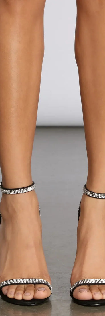 Steppin' Out Stiletto Rhinestone Heels