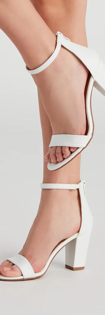 The Everyday Faux Leather Low Block Heel