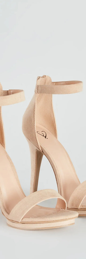 The cute and comfy style of the Fab Faux Suede Island Heels as your homecoming shoes creates a stand out look to complete your HOCO dress look!