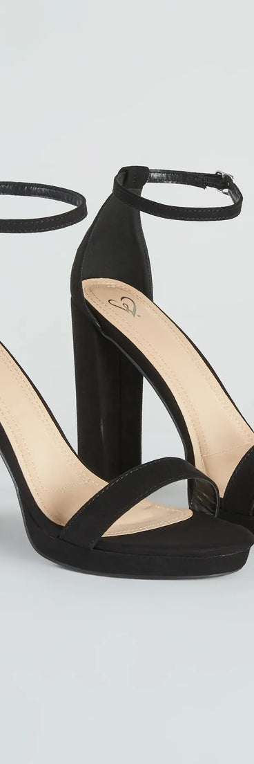 Essential Suede Platform Heels