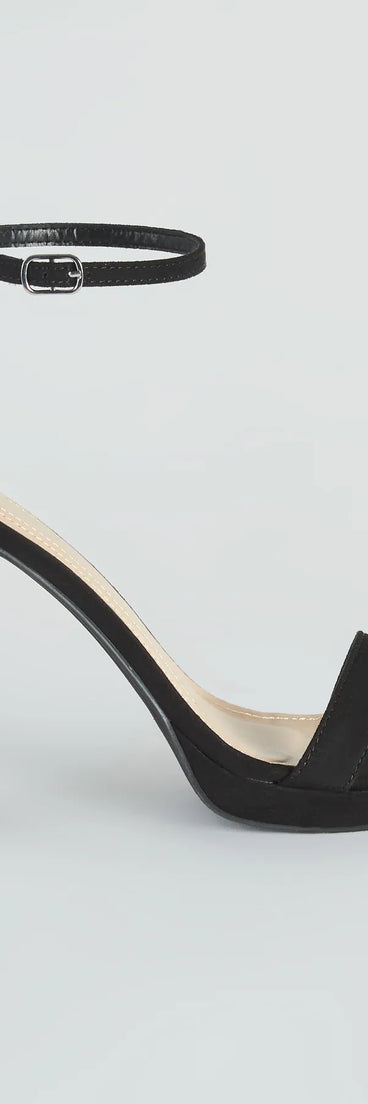 Essential Suede Platform Heels