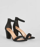Stay on-trend this season with the Smooth And Sleek Block Heels in black, a must-have for creating stylish and effortless spring outfits for women.
