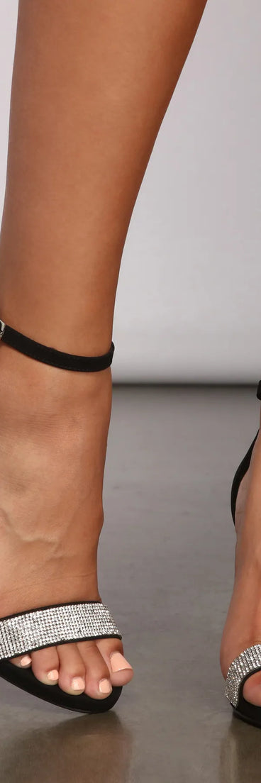 Timeless Rhinestone Strap Heels