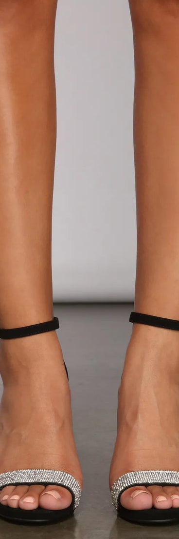 Timeless Rhinestone Strap Heels