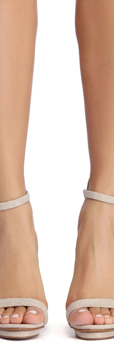 Glitter Goddess Block Heels