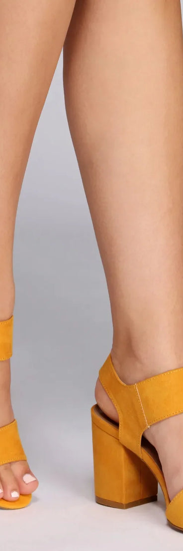 Sling Back Buckle Heels