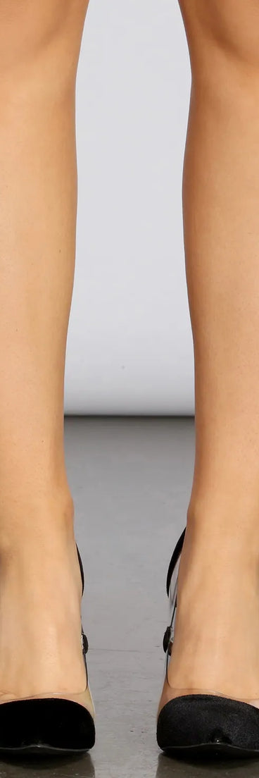 Let's Go Out Velvet Pointed Pumps