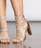 Always Party Ready Rhinestone Strappy Heels