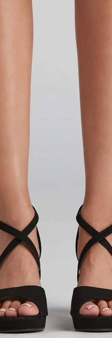 Simple And Stylish Strappy Platform Heels