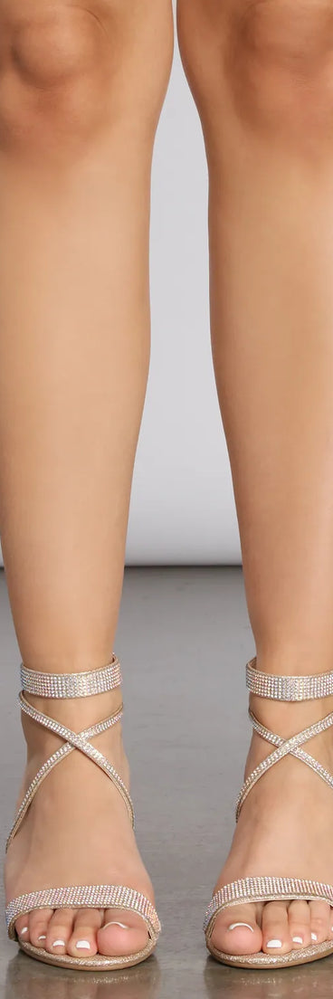 Glow On Glitter Block Heels