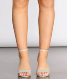 Twinkling Nights Glitter Block Heels