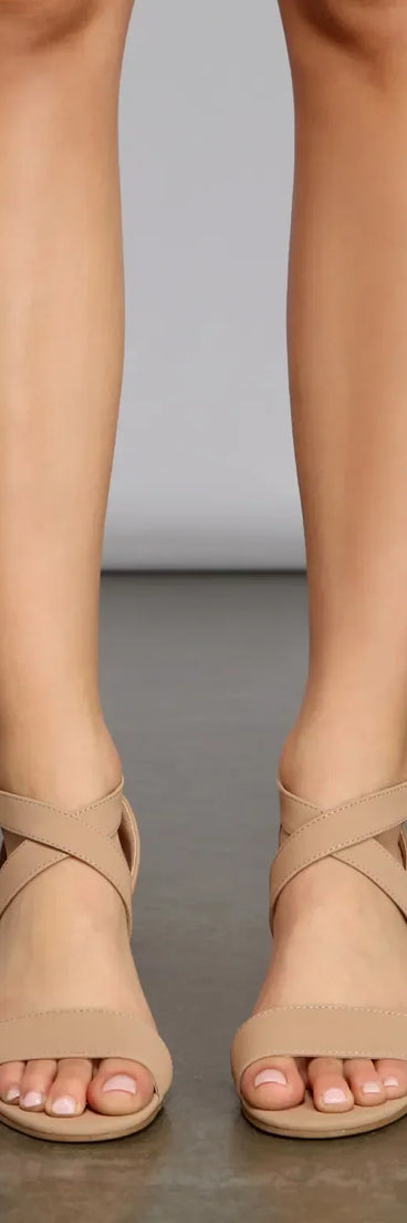 Slay Each Step Block Heels