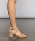 Slay Each Step Block Heels