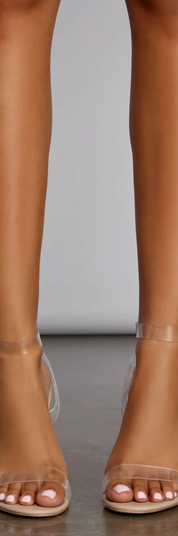 Clearly Stylish Lucite Block Heels