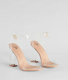 Clearly On Trend Lucite Block Heels