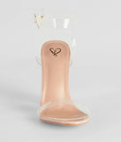 Clearly On Trend Lucite Block Heels