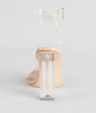 Clearly On Trend Lucite Block Heels