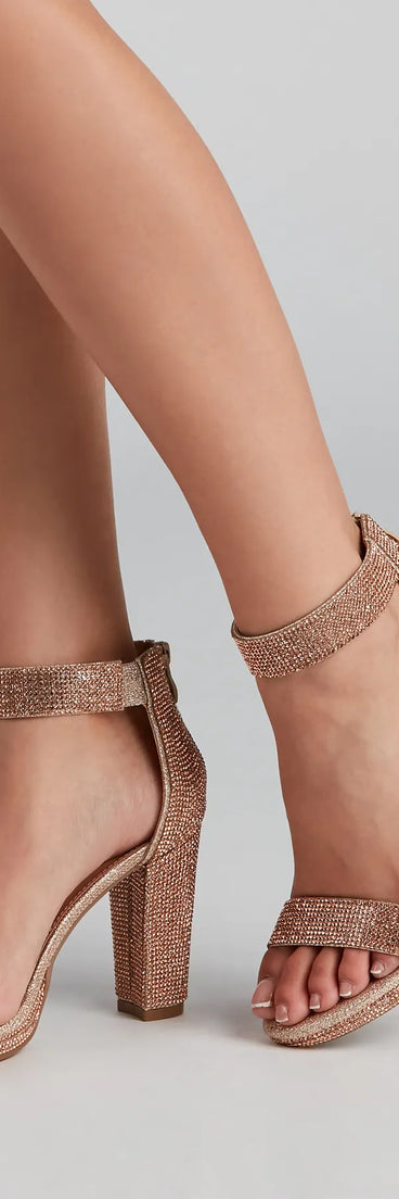 Lead The Way Glitter Block Heels