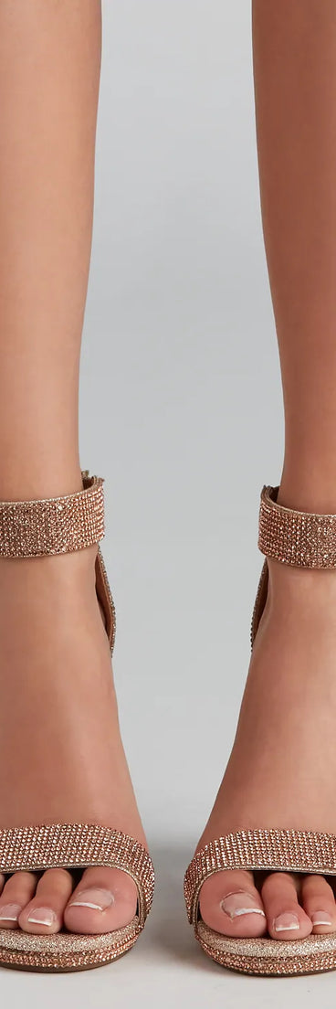 Lead The Way Glitter Block Heels
