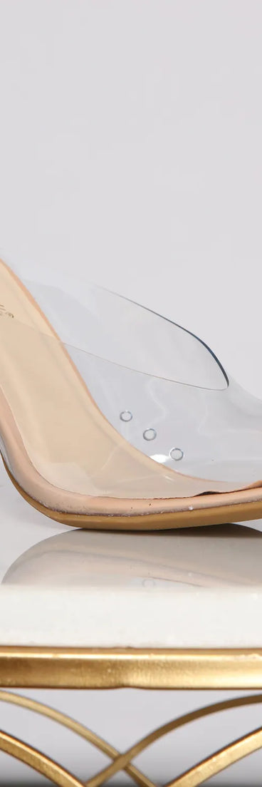 Level Up Clear Pointed Stilettos