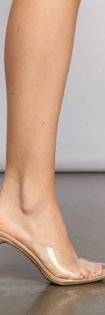 Level Up Clear Pointed Stilettos