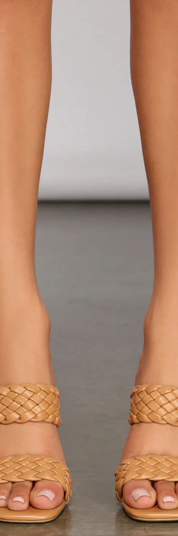 Double Strap Braided Mules