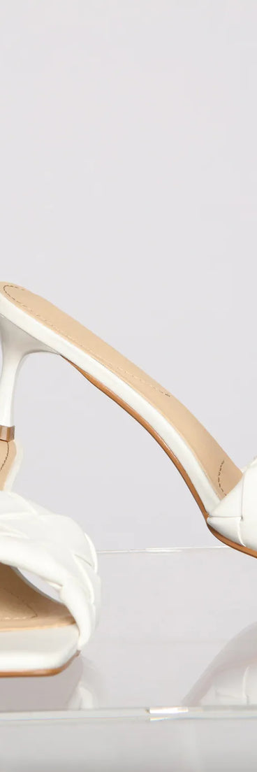 Stay Fab Kitten Heel Mules