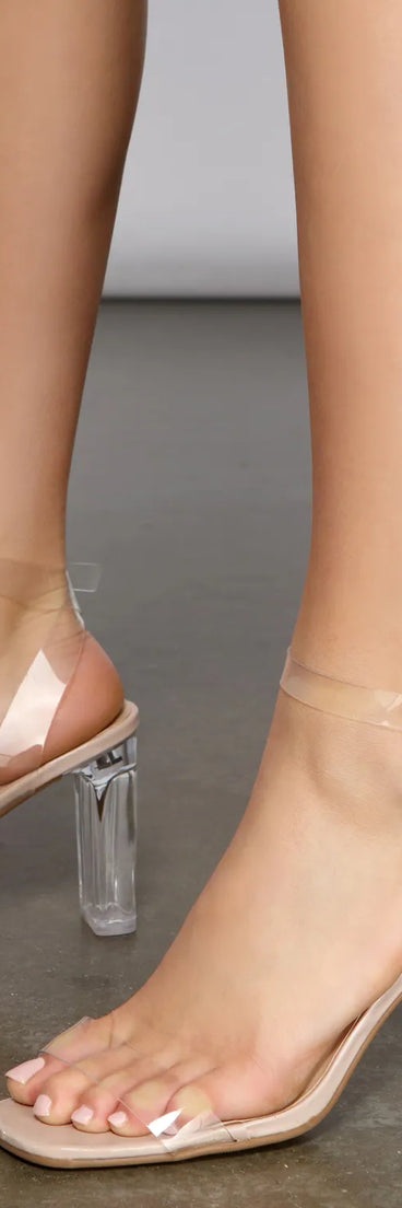 On-Trend Lucite Block Heels