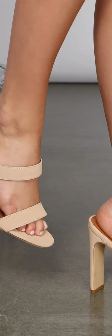 Double Band Basic Nubuck Mules