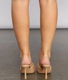 Elevated Style Faux Leather Stiletto Mules