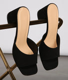 Elevated Style Block Heel Mules