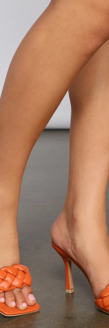 Essential Braided Kitten Heel Mules
