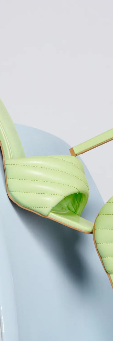 Fiercely Fab Quilted Square Toe Mules